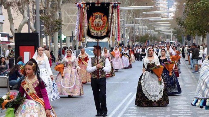 Benidorm (Alicante) programa los primeros desvíos y cortes de tráfico por las Fallas de 2025.