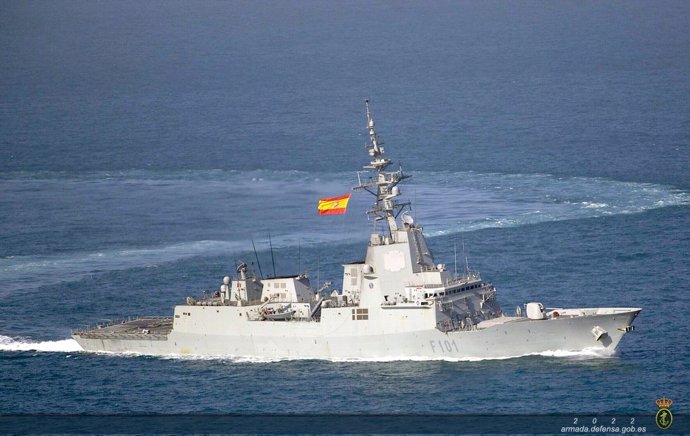 La fragata 'Álvaro de Bazán'