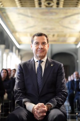 El presidente de la Junta de Andalucía, Juanma Moreno