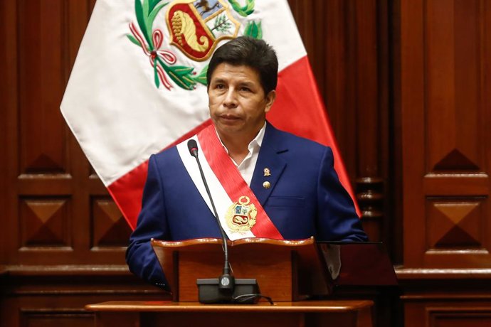 Archivo - 28 de julho de 2022, LIMA, LIMA, PERU: LIMA 28 DE JULIO DEL 2022..INTERIORES DEL HEMICICLO DEL CONGRESO DE LA REPUBLICA.MENSAJE A LA NACION DEL PRESIDENTE DEL PERU PEDRO CASTILLO.