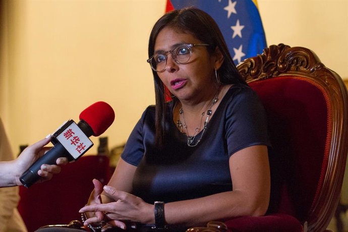Archivo - Arquivo - A vice-presidente executiva da Venezuela, Delcy Rodriguez (arquivo)