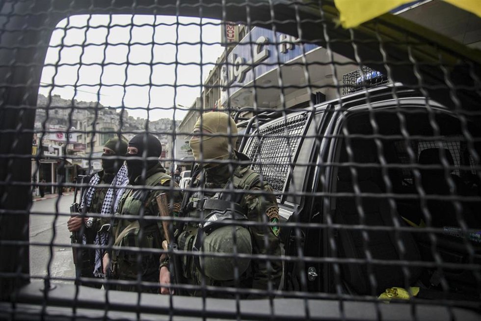 Archivo - Fuerzas de seguridad de la Autoridad Palestina en Cisjordania