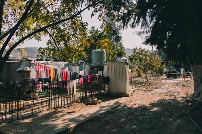 Archivo - Campo de refugiados informal en Bzarzla, ubicado en Akkar, norte de Líbano (archivo)