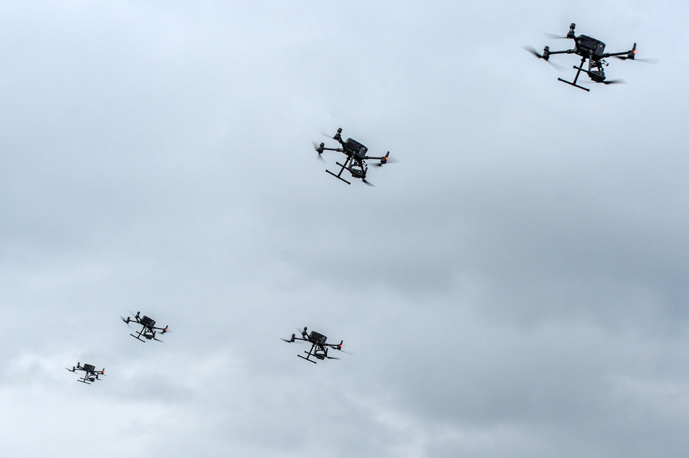 Imagen de archivo de drones utilizados por las Fuerzas Armadas de Ucrania.