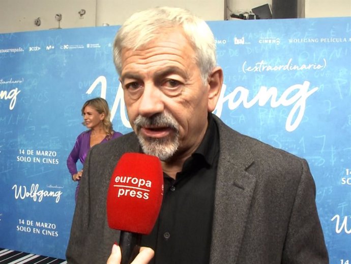 Carlos Sobera en el estreno de la película 'Wolfgang'