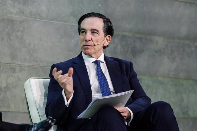 Archivo - El presidente de Inverco, Ángel Martínez Aldama, a 1 de marzo de 2023, en Madrid (España).
