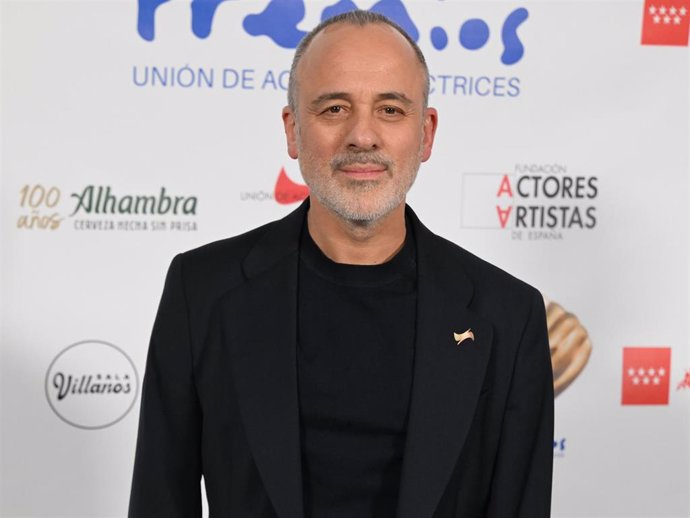 Javier Gutiérrez durante la gala de entrega de los Premios Unión de Actores y Actrices celebrados este lunes en el Teatro Circo Price de Madrid
