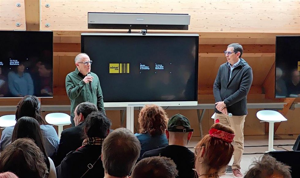 El codirector y cofundador del Sónar, Enric Palau, en la rueda de prensa de este martes.