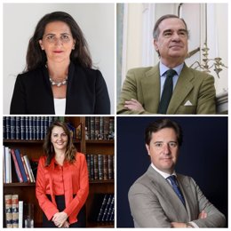 Foto de izquierda a derecha de arriba abajo: María Agnes Salah Abusleme, presidenta de CAM Santiago; José María Alonso, presidente de CIAM-CIAR; María Teresa Vial, presidenta de la Cámara de Comercio de Santiago; Adolfo Díaz-Ambrona, presidente de la Asoc