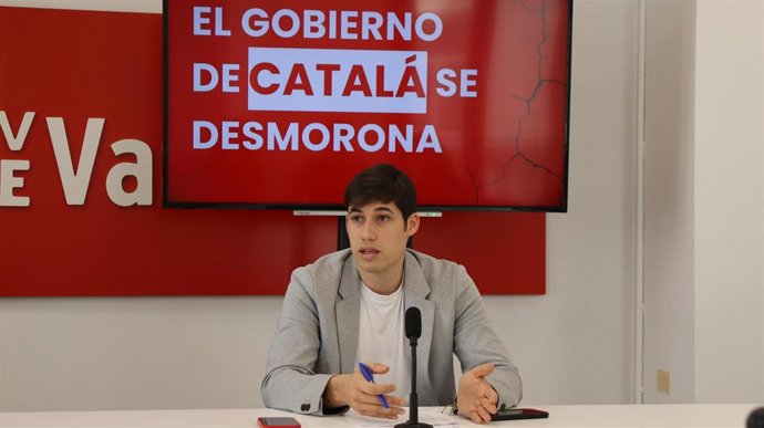 El portavoz del PSPV-PSOE en el Ayuntamiento de València, Borja Sanjuán.