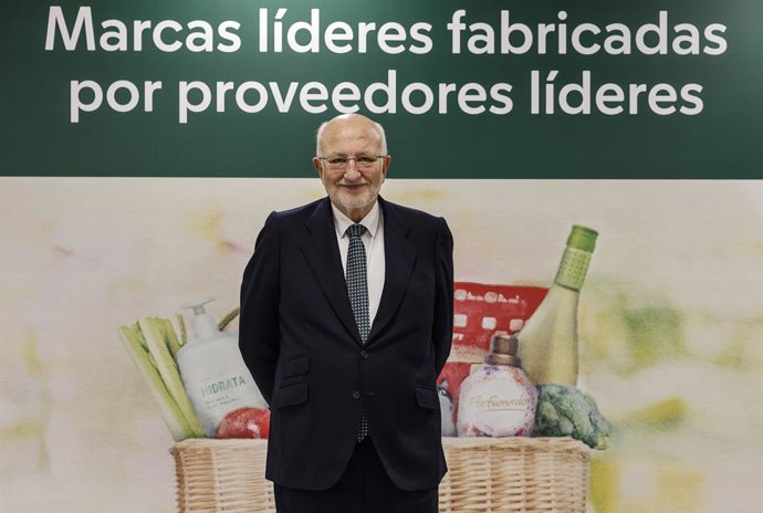 El president de Mercadona, Juan Roig, en la roda de premsa de presentació dels resultats de 2024