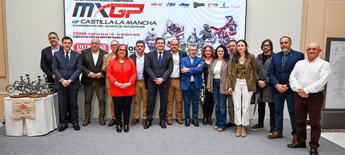 Presentación en la Diputación de Ciudad Real de la prueba del Campeonato del Mundo de Motocross que se disputará en Cózar.