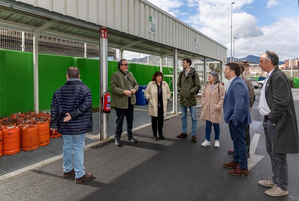 Punto limpio de Elorrieta, en Bilbao