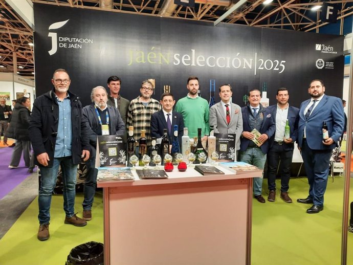 Estand de la Diputación de Jaén en la World Olive Oil Exhibition.