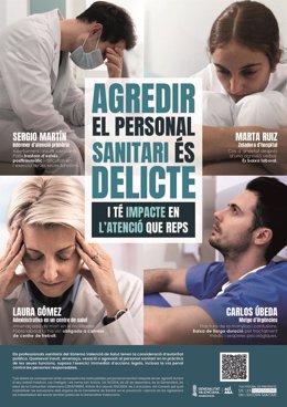 Sanidad recuerda que cualquier agresión al personal sanitario es delito y promueve una campaña de sensibilización para concienciar a la población