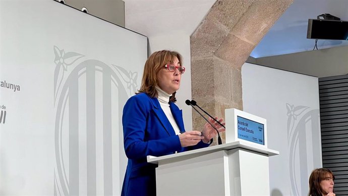 La consellera de Territorio, Vivienda y Transición Ecológica de la Generalitat, Sílvia Paneque, en una rueda de prensa tras el Consell Executiu de este martes