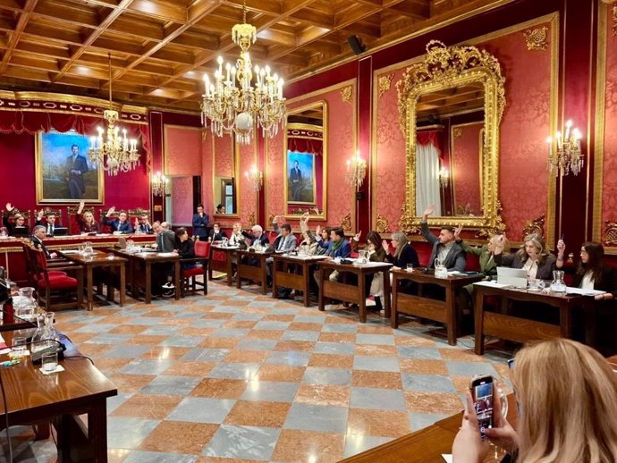 Pleno del Ayuntamiento de Granada en una imagen reciente