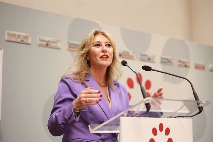 La consejera de Economía y portavoz del Gobierno andaluz, Carolina España, este martes en Sevilla en la inauguración del Foro Joly Andalucía. 