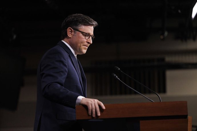 O presidente da Câmara dos Deputados dos EUA, o republicano Mike Johnson