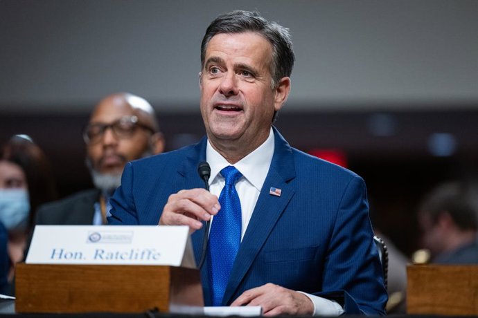 Archivo - Arquivo - O diretor da CIA, John Ratcliffe, depõe durante seu processo de confirmação no Senado dos EUA (arquivo).