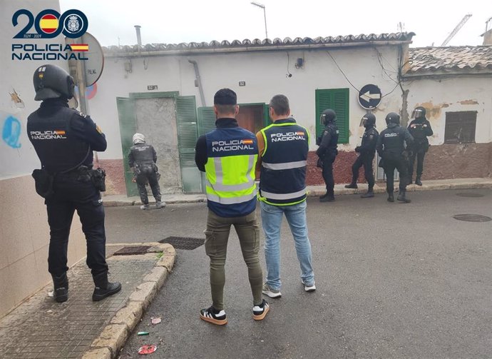 Un momento del operativo.