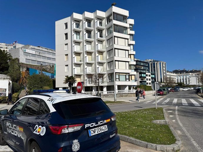 Vehículo de la Policía Nacional en Santander