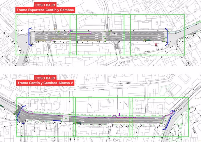 El Ayuntamiento adaptará el Coso Bajo para alternativas de transporte público durante la reforma del entorno