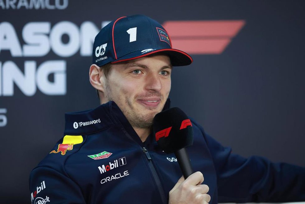 El piloto neerlandés de F1 Max Verstappen (Red Bull), en los test de Baréin 2025.  