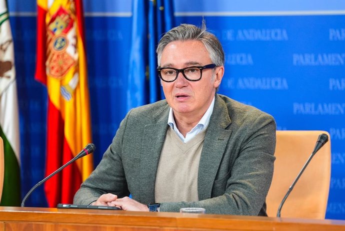 El portavoz de Vox en el Parlamento andaluz, Manuel Gavira, este miércoles