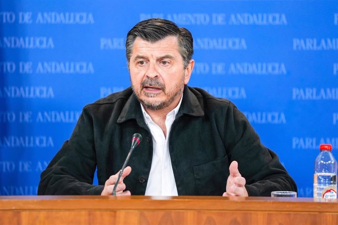 El portavoz del PP-A en el Parlamento andaluz, Toni Martín, este miércoles