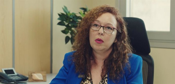 La secretaria general de Asinca, Laura Dapresa, durante un momento de su participación en el documental de la Televisión Canaria ‘REF: preguntas y respuestas’, que analiza la historia, actualidad y futuro del fuero canario.