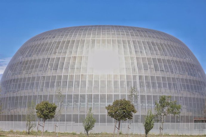 Archivo - Vista de la fachada del edificio de la Ciudad de la Justicia, a 8 de abril de 2024, en Madrid (España).