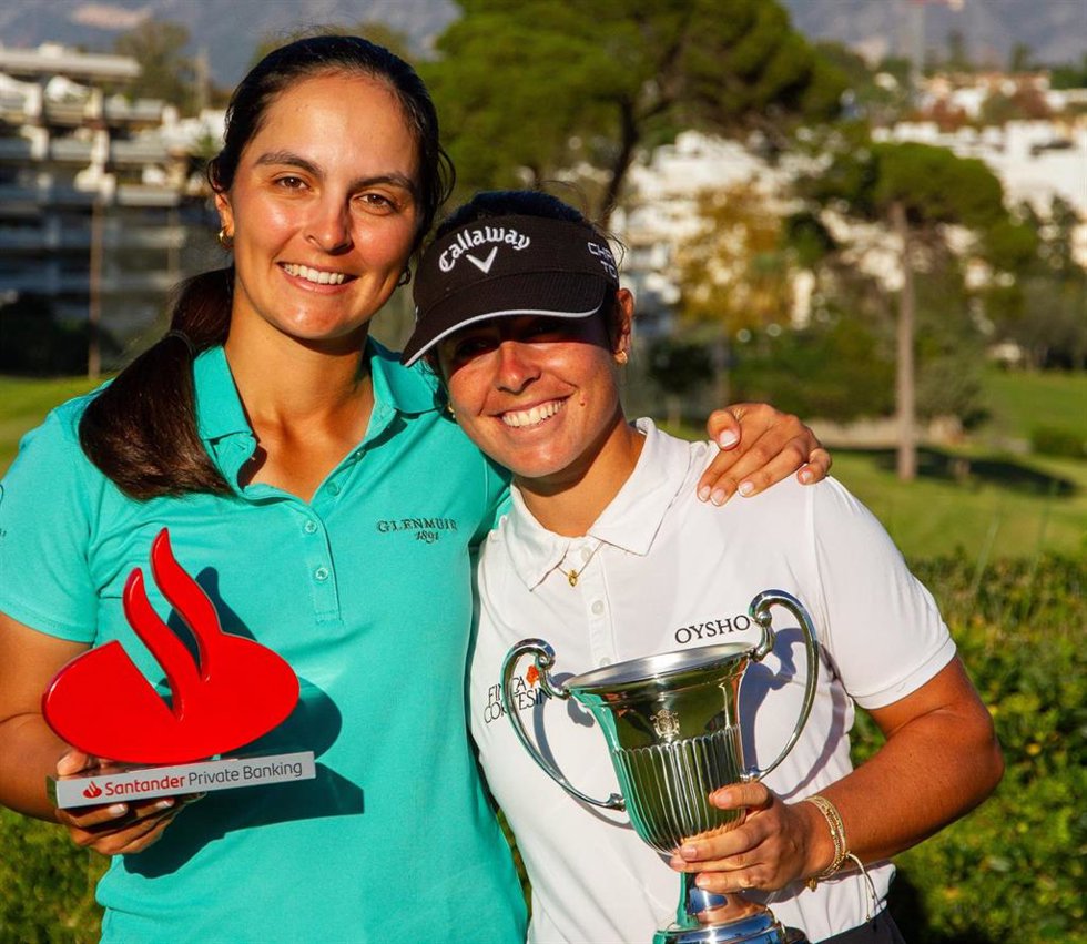 Archivo - Ana Peláez tras conquistar el Santander Campeonato de España de Profesionales Femenino perteneciente al Santander Golf Tour