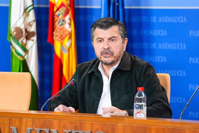 El portavoz del PP-A en el Parlamento andaluz, Toni Martín, este miércoles