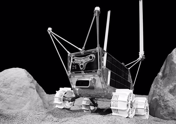 Ilustración del pequeño rover lunar MAPP
