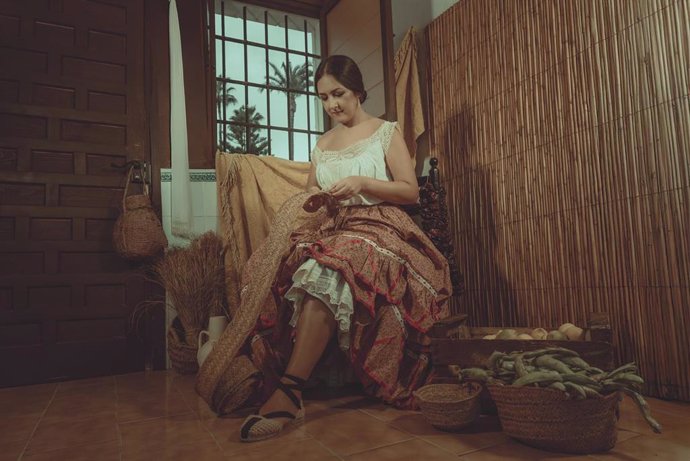Una imagen de 'Raíces', la serie fotográfica que une el arte de la cantaora Carmen Doorá y el fotógrafo Jorge Kánovas