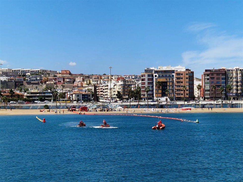 Transición Ecológica y Transportes realizan un ejercicio para mejorar la coordinación y la eficacia ante emergencias por contaminación de buques en el mar