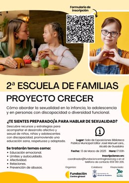 Cartel de la jornada de la Fundación Centro Girasol en Alcalá de Guadaíra