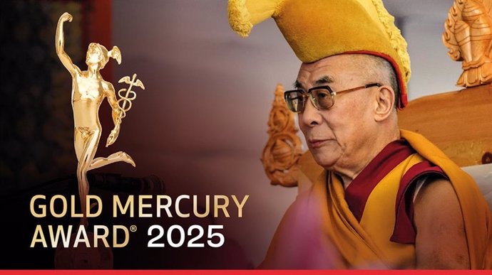 El Dalai Lama, Galardonado con el Premio Gold Mercury por la Paz y Sostenibilidad 2025