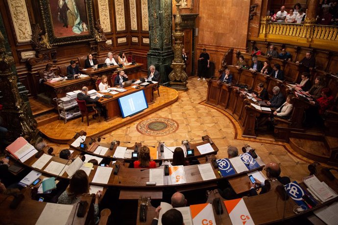 Archivo - Ple de l'Ajuntament de Barcelona