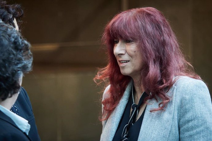 Archivo - La portavoz de Vox en el Parlamento de Navarra, Maite Nosti.