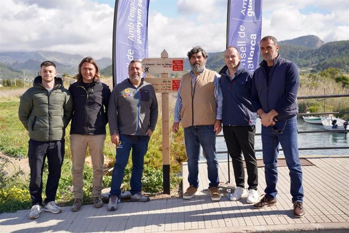 El vicepresidente segundo del Consell de Mallorca, Pedro Bestard, en la inauguración del nuevo km 0 de la Ruta de la Pedra en Sec.