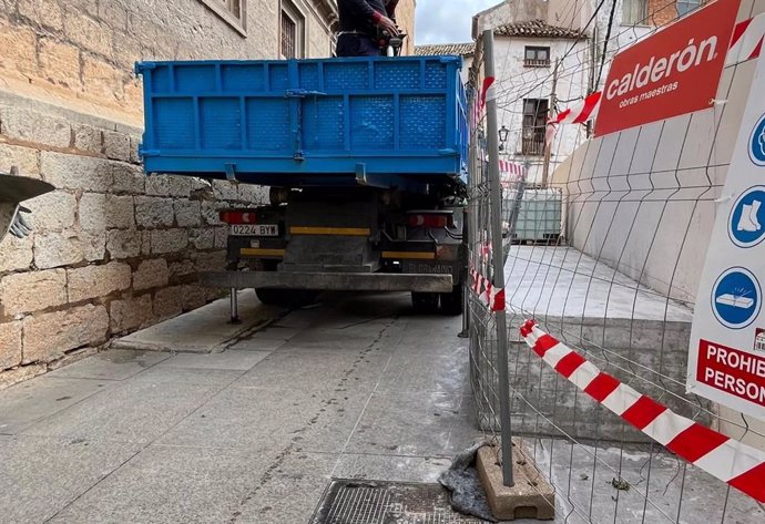 Obra junto a la Catedral.