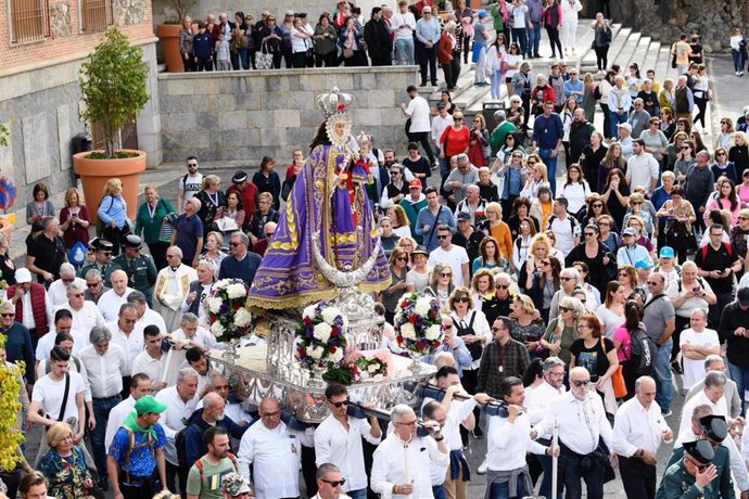 La Virgen de la Fuensanta en su bajada del Santuario