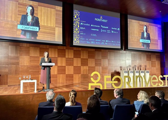 La consellera de Hacienda, Ruth Merino, interviene en ‘La Noche de las Finanzas’