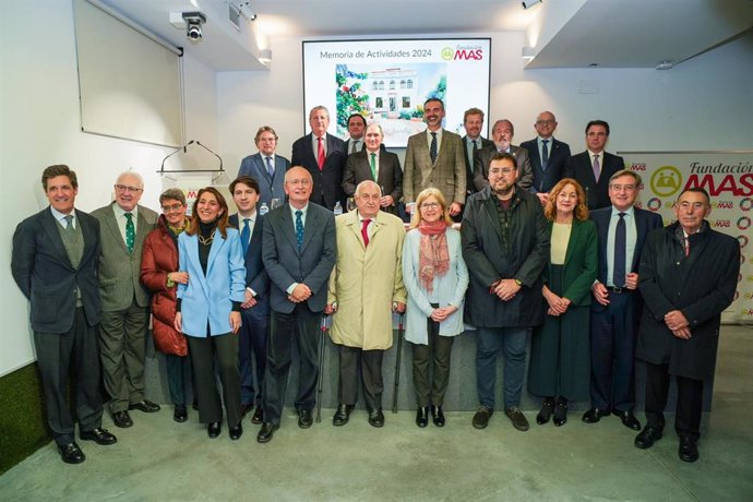 El consejero de Agricultura, Pesca, Agua y Desarrollo Rural, Ramón Fernández-Pacheco, en la presentación de la memoria de actividades de Fundación MAS en 2024.