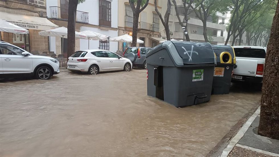 Inundaciones en Jerez.