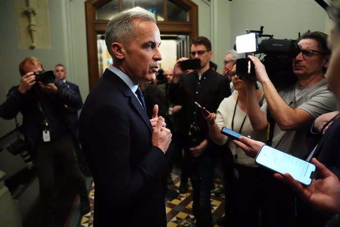 El líder del Partido Liberal y futuro primer ministro de Canadá, Mark Carney