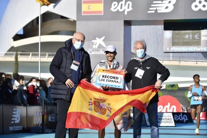 Archivo - Ben Daoud iguala el récord de España de maratón en Valencia