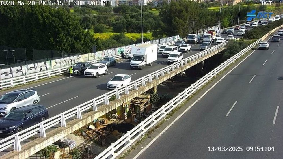 Accidente en la Ma-20